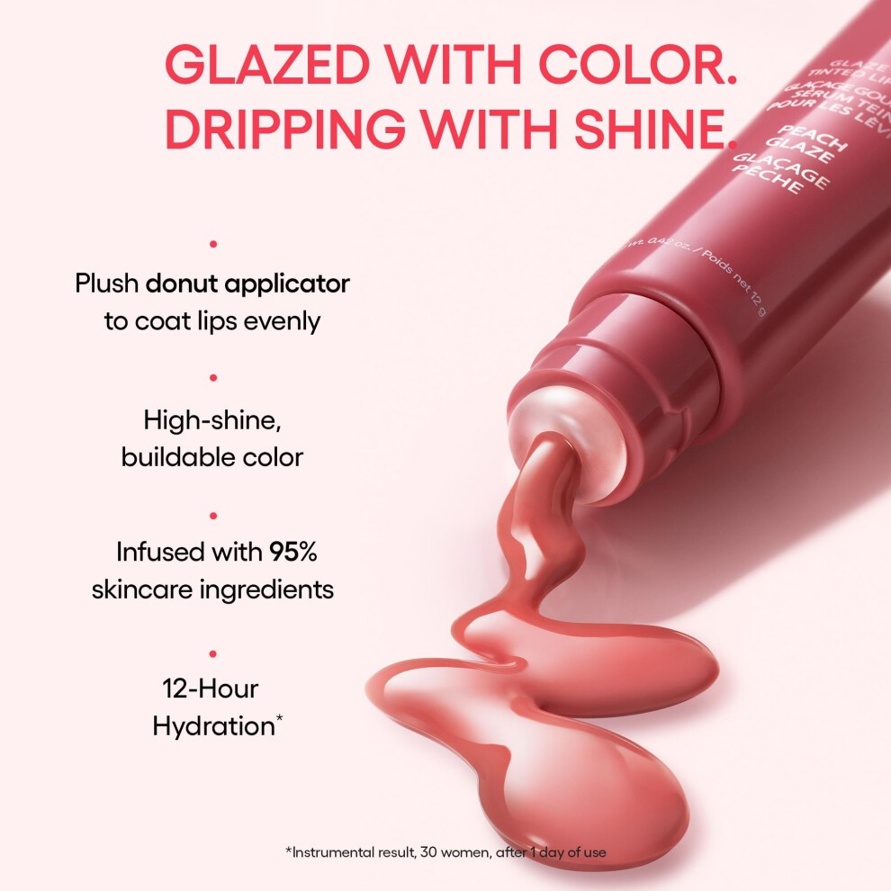 LANEIGE Glaze Craze Tinted Polypeptide Lip Serum Raspberry Jam - Sheer Red .42 Oz/12 G