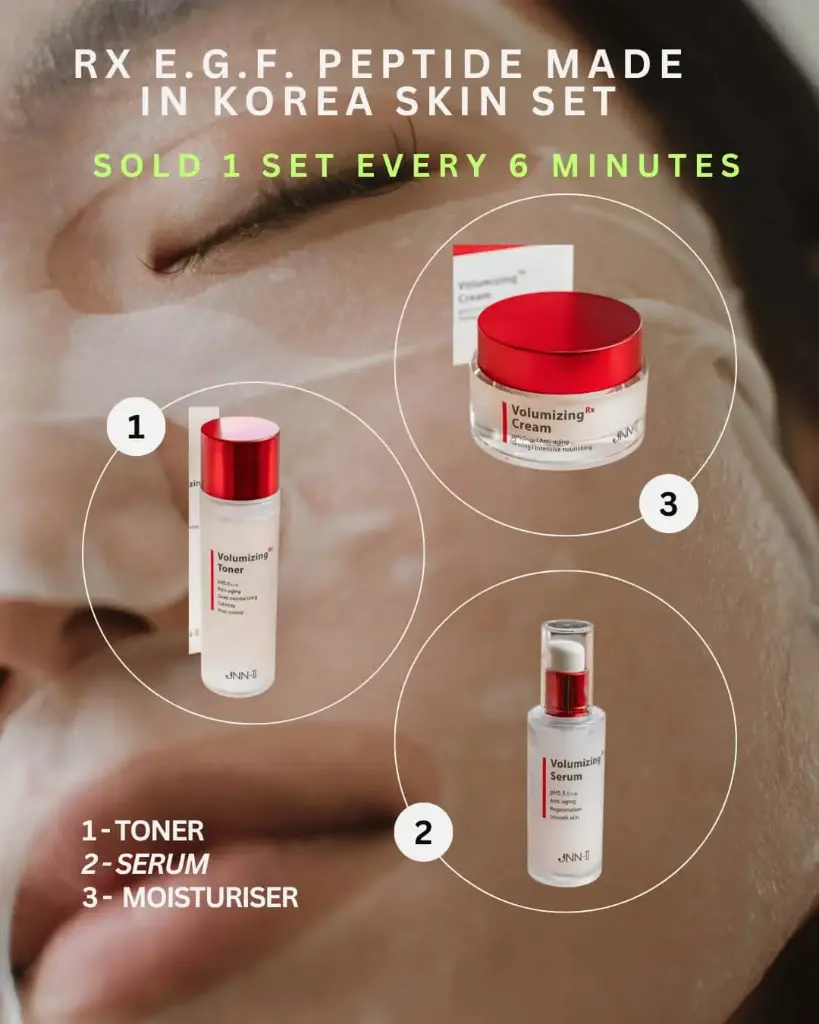 Rx JNN Volumizing with EGF Peptide Skincare Set 5 pcs